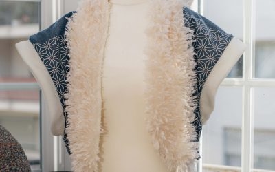 Veste Sans Manche Patchwork : douceur et audace réunies